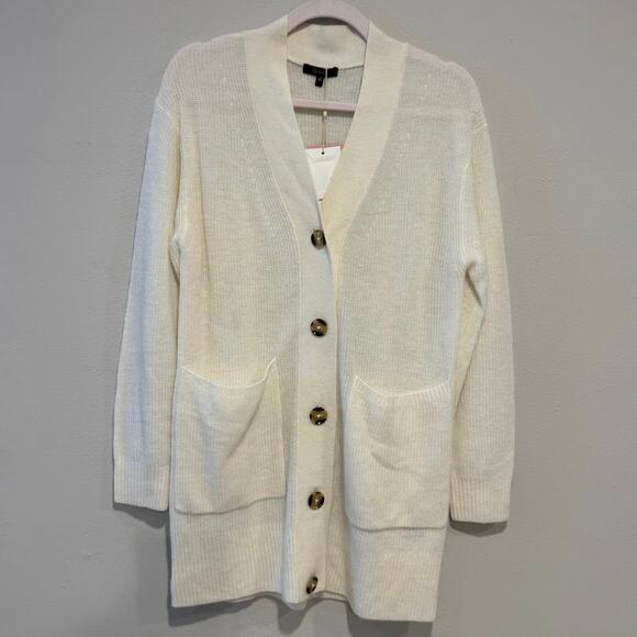 Quince Women’s Medium Baby Alpaca-Wool Oversized Cardigan - Picture 2 of 8